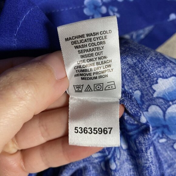 Dreams Co Dress Women's Plus 2X Hawaiian Mumu Nightgown Blue Floral Aloha Summer - Picture 9 of 11